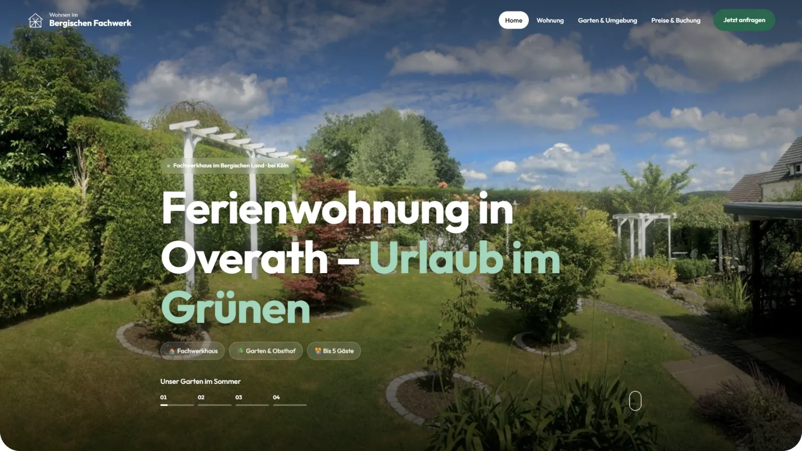 Neue Website nach dem Redesign