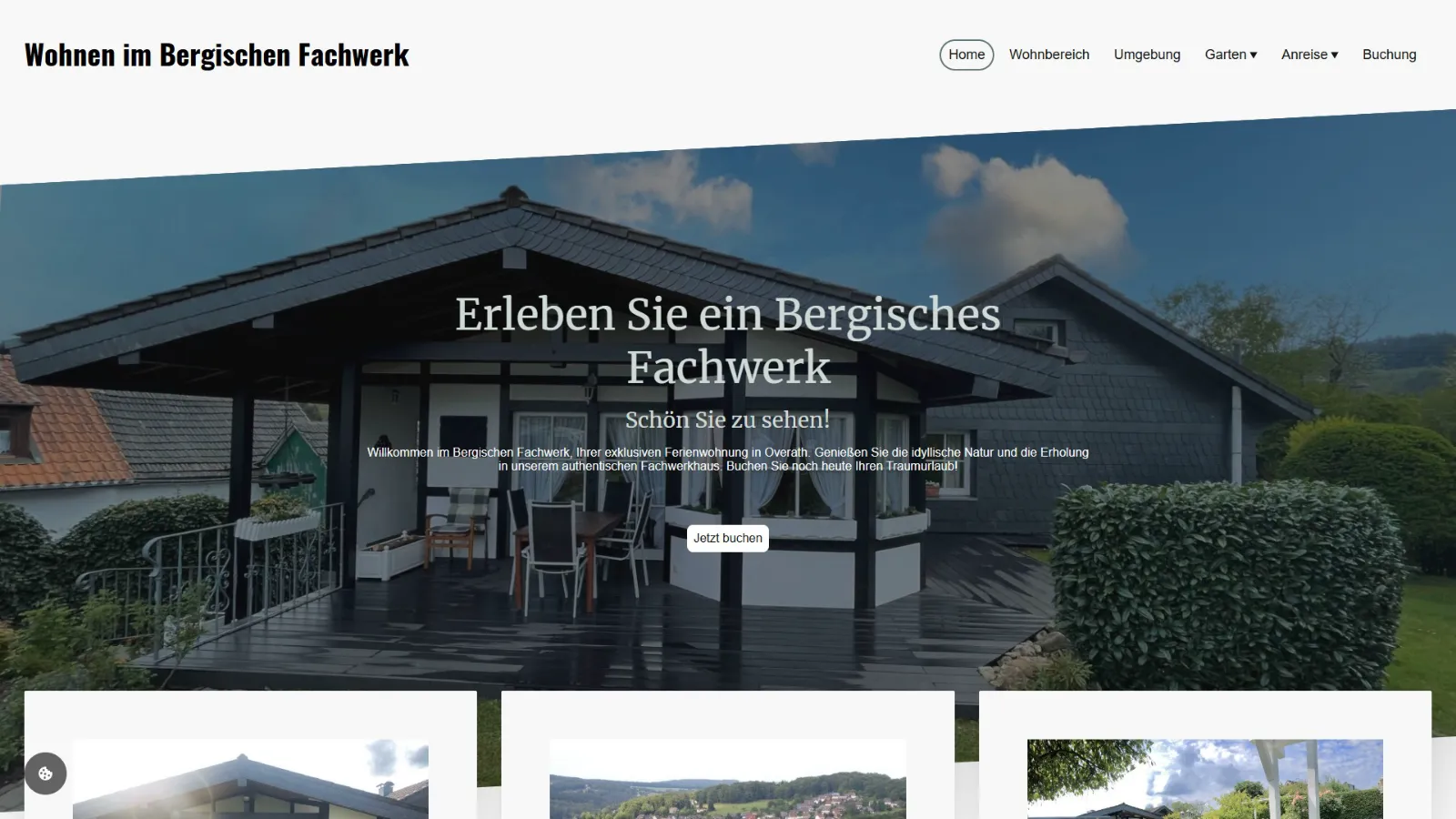 Bisherige Website vor dem Redesign